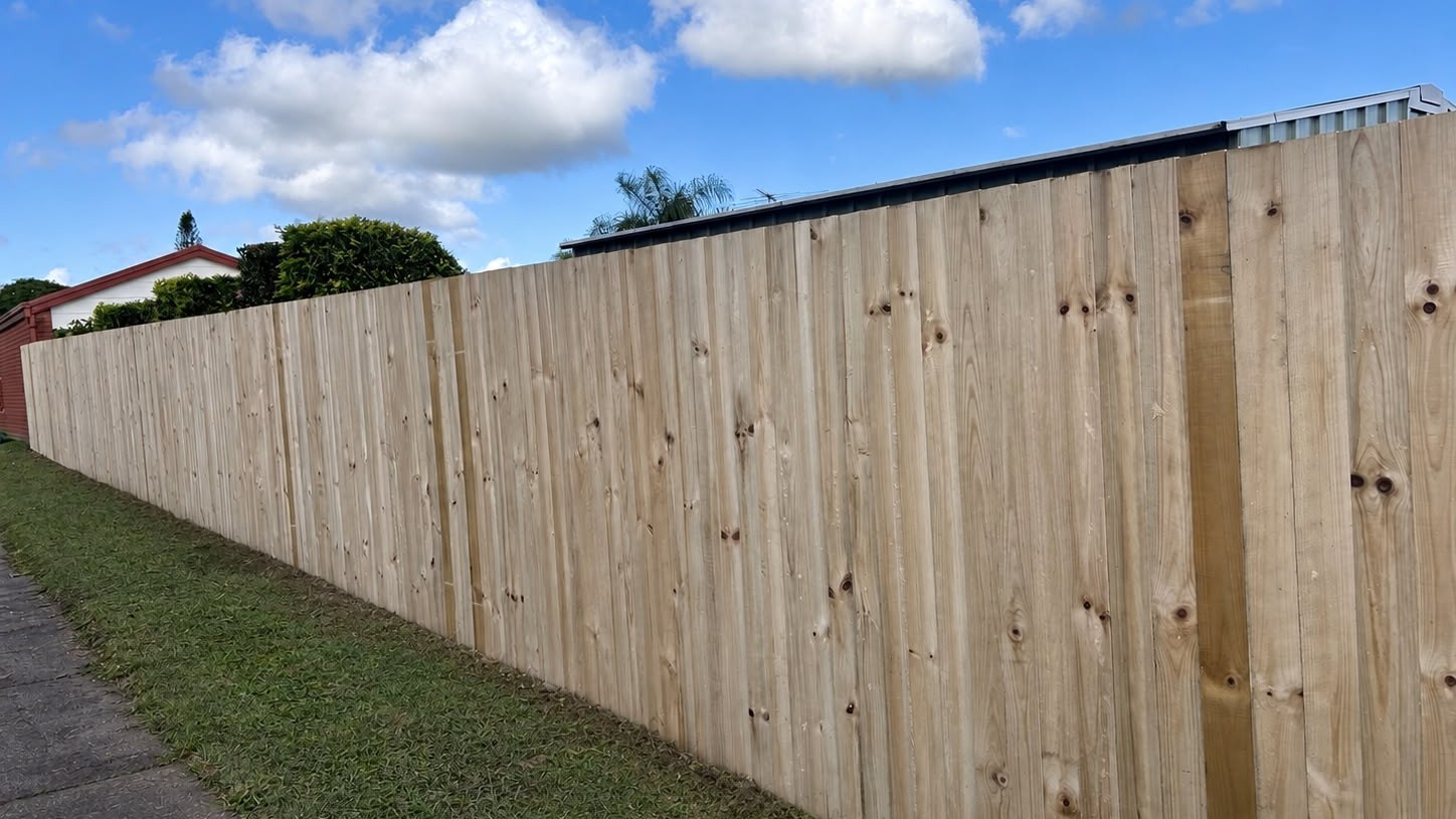 High-end timber fence